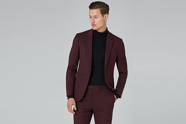 Formal attire for men maroon sale