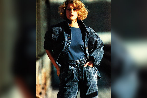 1980's denim outlet fashion