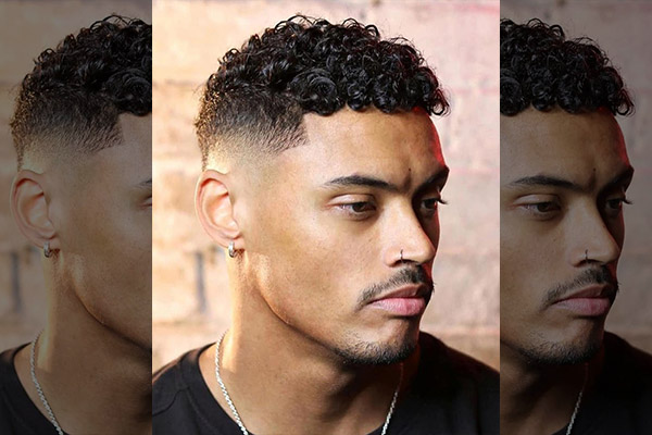 High Fade Curls Haircut Styles For Men