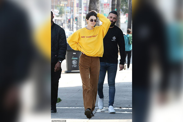 Brown and yellow outfit