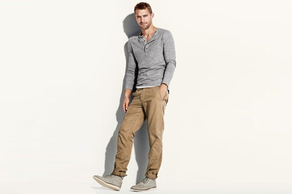 Gray Shoes with Khaki Pants