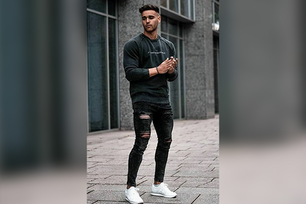 Swag Black Jeans Outfit Men