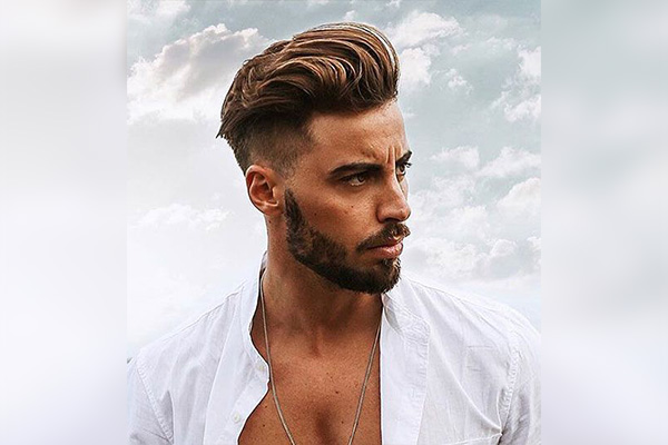 pompadour haircut men 2022