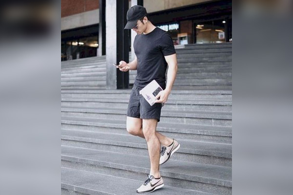 Shorts and sneakers outlet outfit mens