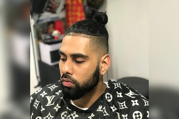 Man Bun With The Fade