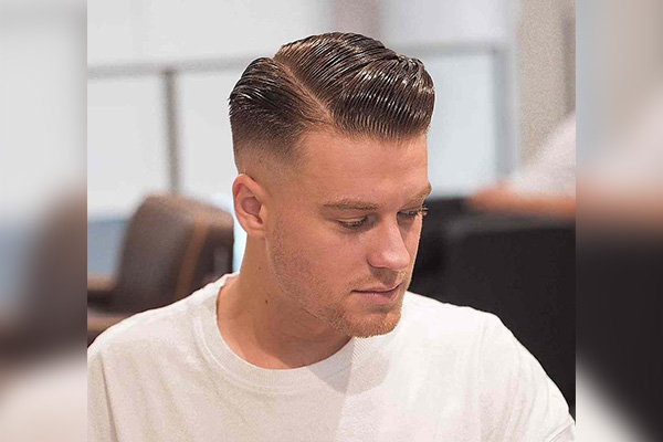 Drop Fade Hairstyles: Drop Fade with Pompadour