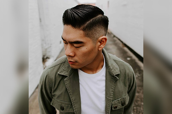 Undercut Fade with A Side Part