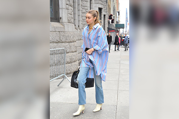 Patterned Button Down with Trousers