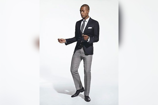 Men's Super Skinny Check Suit Pants | boohoo