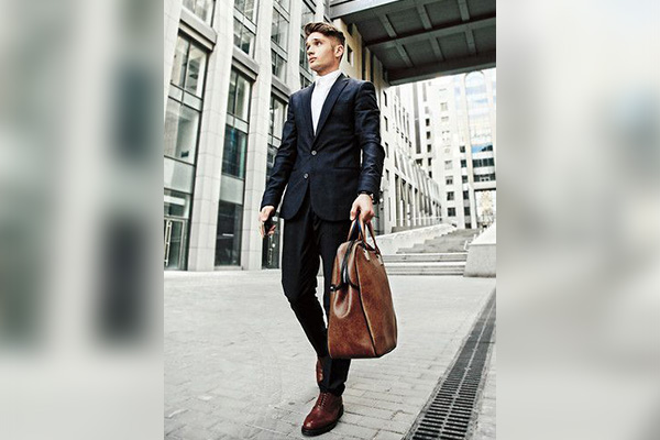 Black with Brown Dress Shoes
