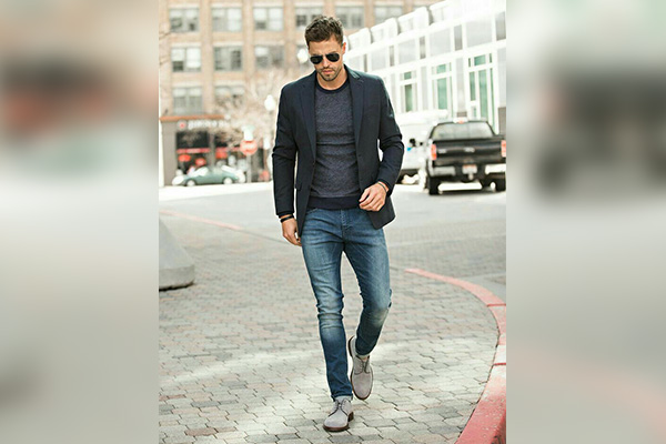 Grey Dress Shoes with Jeans